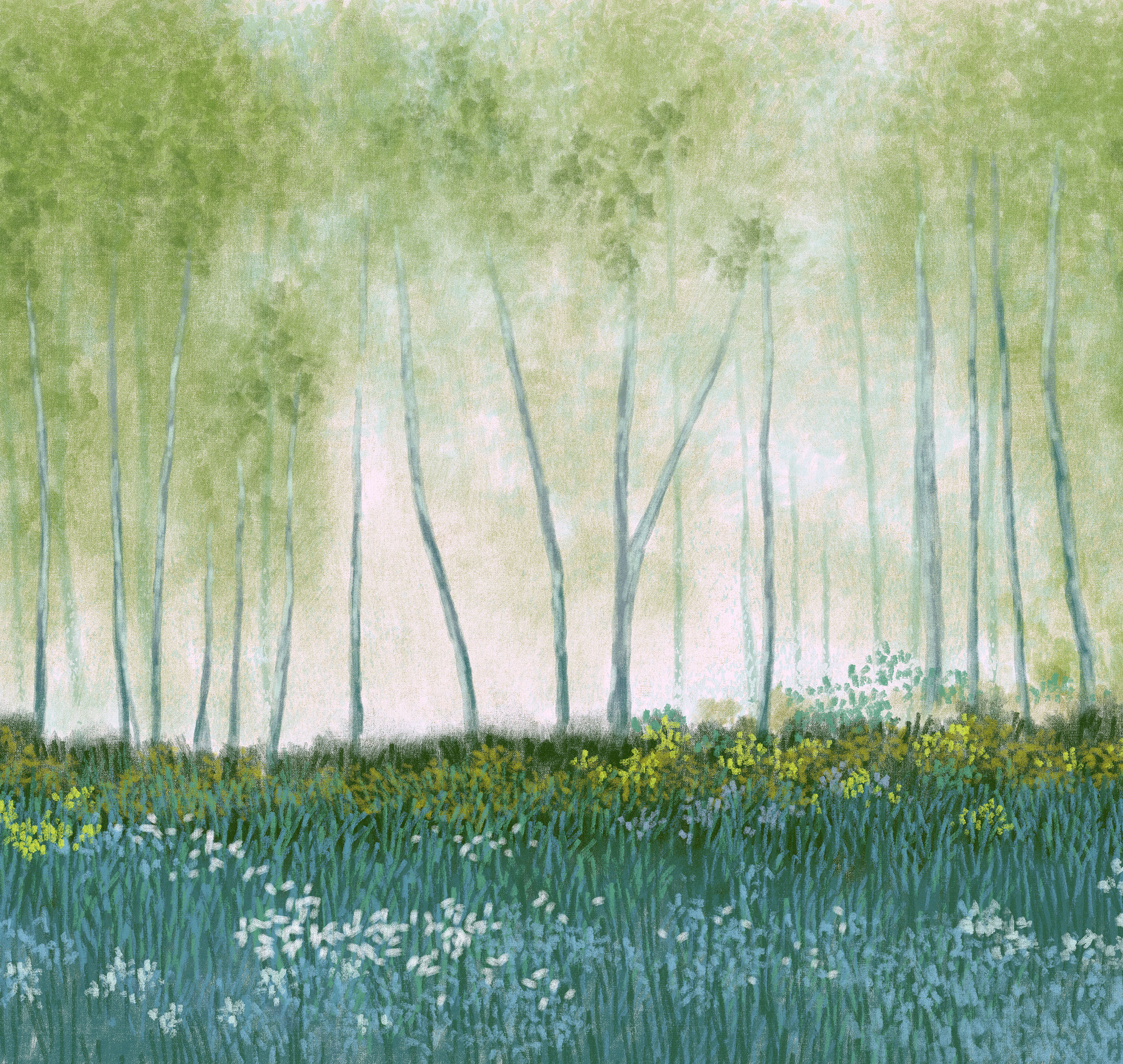 Панно Loymina Пейзаж 2 Цветочная поляна ART23 005 3×5